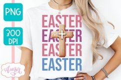 Easter sublimation PNG, Christian cross PNG design Product Image 3