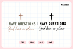 Funny Christian Saying SVG | God Has A Plan Product Image 3