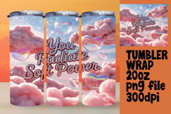 GRACEFUL 20oz Tumbler Wrap , Girl Quote Product Image 1