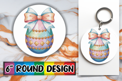 Radiant Circle Coaster Sublimation, Easter Egg Product Image 1