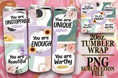 BRIGHT ESCAPES 20oz TUMBLER WRAP, Quote Product Image 1