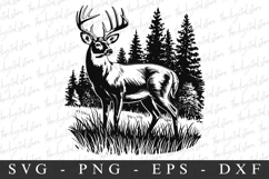 Christmas Deer Svg | Christmas svg | Svg cut file Product Image 1
