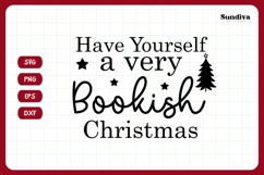 Christmas Bookish Quote SVG | Have Yourself a Very Bookish Product Image 3