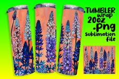 Colorful Flower Patterns for 20oz Tumbler Wraps Product Image 1