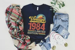 Vintage 1984 Limited edition SVG - 39th Birthday SVG T-shirt Product Image 2