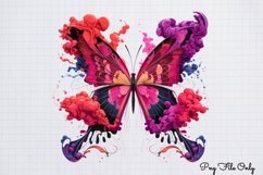 Smoke Butterflies Clipart PNG Product Image 1