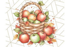 Fall Dinosaur PNG Clipart with Autumn Elements, Cute Dino Product Image 4