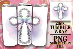 Luminous moments 20oz tumbler wrap, Cross and Bow Product Image 1
