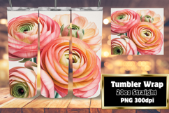 Unique 20oz Tumbler Gift Design , Flowers Product Image 1