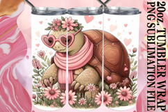 JOYFUL WHISPERS 20oz TUMBLER WRAP, Turtle Product Image 1