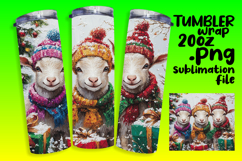 GRACEFUL 20oz PNG Tumbler Wrap , Cute Xmas Product Image 1