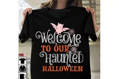 Welcome to Our Haunted Halloween SVG Cut File, Halloween SVG Product Image 1