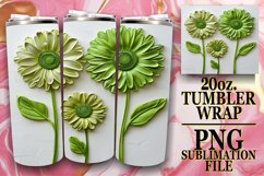 Floral Serenade: Sublimation 20oz Tumbler Product Image 1