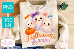 Halloween season PNG design, Cute Halloween Ghosts PNG Product Image 3