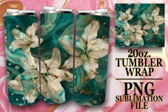 Garden of Flowers Tumbler Wrap Design Spring Awakening 20oz Product Image 1