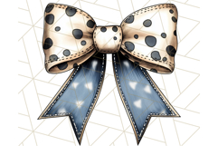 Western Style Bow PNG, Cute Cowboy, Cowgirl Coquette Png Product Image 4