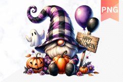Halloween Gnome Sublimation - Clipart PNG Design Product Image 1