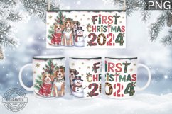 First Christmas 2024 Mug Wrap - Christmas Mug Sublimation Product Image 1