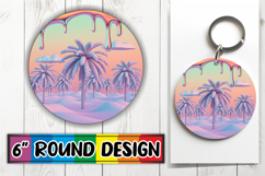 Radiant Circle Keychain Magic PNG, Winter Product Image 1