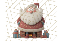 Santa Claus Clipart, North Pole Holiday PNG Graphics Product Image 4