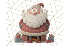 Santa Claus Clipart, North Pole Holiday PNG Graphics Product Image 4