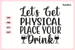 Naughty Coaster Quote SVG | Place Your Drink Product Image 3