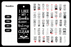 40 True Crime Bookmark Sayings SVG Bundle Product Image 3