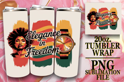 Joyful Inspirations 20oz tumbler wrap, Juneteenth Product Image 1