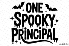 One Spooky Principal Svg | Halloween Svg | Svg Cut Files Product Image 1