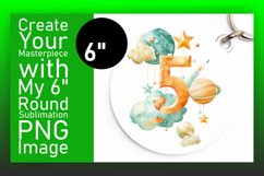 Watercolor Tranquility: Sublimation Designs Circle Design Product Image 1