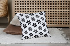 12 Monochrome Flowers Digital Paper, Floral PNG Background Product Image 3