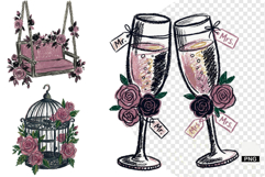 Goth Wedding Night Clipart Product Image 1