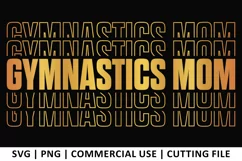 Gymnastics Mom SVG | Stacked SVG Product Image 1