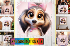 Joyful PNG Designs for Gifts, 3D Dog Product Image 1