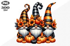 Halloween Gnomes Sublimation - Clipart PNG Design Product Image 1