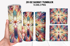 Skinny Tumbler 20oz Wrap Design, Easter Tumbler PNG Design Product Image 1