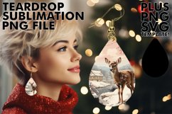 Sophisticated Teardrop Earrings, Christmas Product Image 1