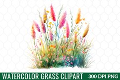 Watercolor Grass Clipart Product Image 1