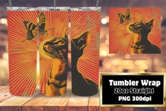 Cat Charm Collection: Sublimation Tumblers for Feline Fans Product Image 1