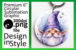 Springtime Sanctuary: Gnome Round Design Watercolor Product Image 1