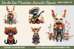 Da de Los Muertos Animals PNG Product Image 1