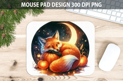 Watercolor Fox Mouse Pad Sublimation - Animal PNG Product Image 1