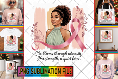 Whimsical TSHIRT Design PNG, Cancer Product Image 1