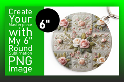 Artful Circle PNG for Coaster Design , Patchwork Product Image 1