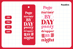 Spicy Bookmark Saying SVG | Book Lovers - Page Turner By Day Product Image 3