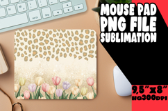 CHEERFUL desk mat Fun Sublimation, Leopard Print Product Image 1
