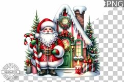 Christmas Santa Sublimation - Clipart PNG Design Product Image 1