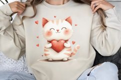 Cute Watercolor Valentines Day Clipart PNG Product Image 1