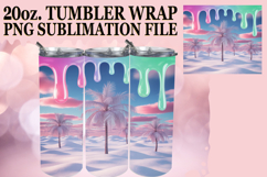 Whimsical nights 20oz tumbler wrap, Winter Product Image 1