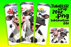 Funny Farmhouse Cow Tumbler Sublimation - 20oz Product Image 1